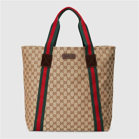 gucci canvas tote black|gucci gg canvas tote bag.